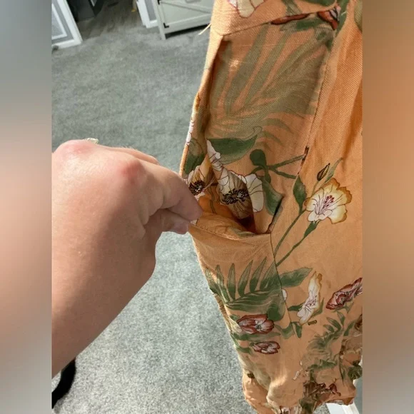 Monteau Floral Print Button Down Dress - Picture 5 of 14